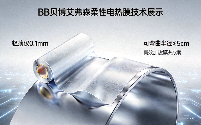 BB贝博艾弗森柔性电热膜技术展示 - 轻薄可弯曲的加热解决方案